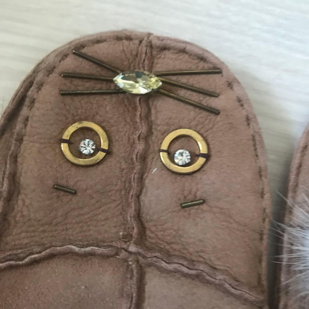 専用　デモデ demodee ムートン　レザー　ミトン　手袋　3点セット　新品