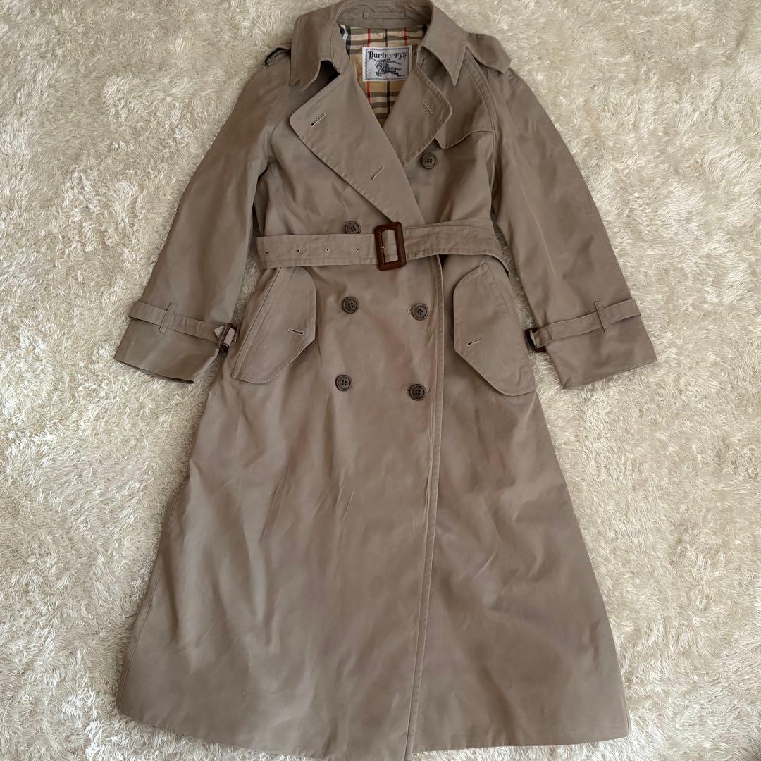 バーバリー　トレンチコートノバチェック ベルト S相当