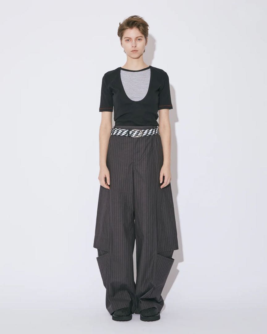 beautiful people トロンプルイユ スラックス