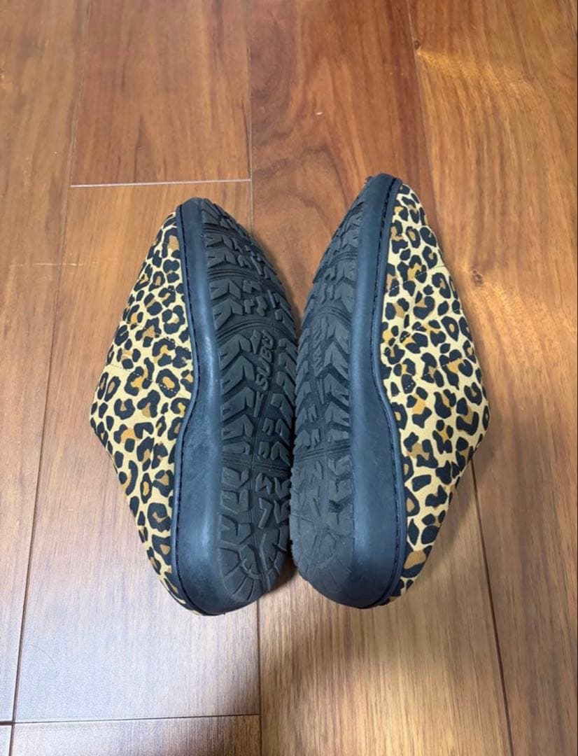 SUBU✖︎BEAMS コラボ　ヒョウ柄　サンダル　スリッポン①（24-25.5)