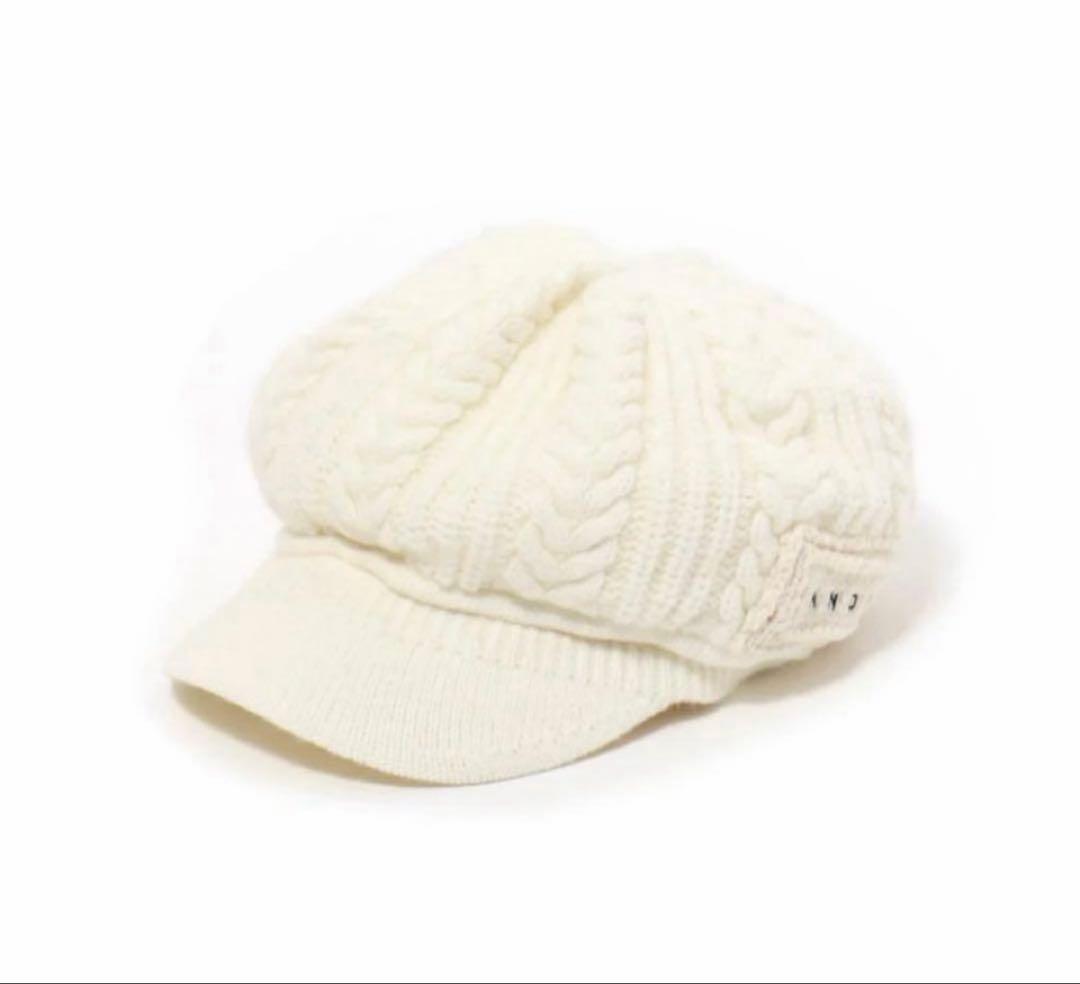 アイボリー　Mary casquette 美品　アンドマリー　帽子andmary