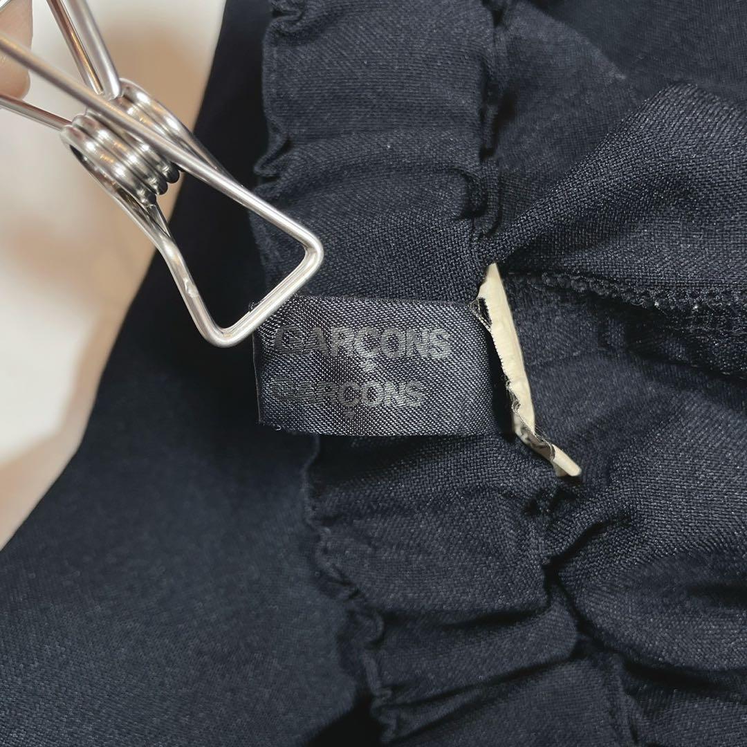 美品 コムデギャルソン 変形 ワイドパンツ サルエル ネイビー XS