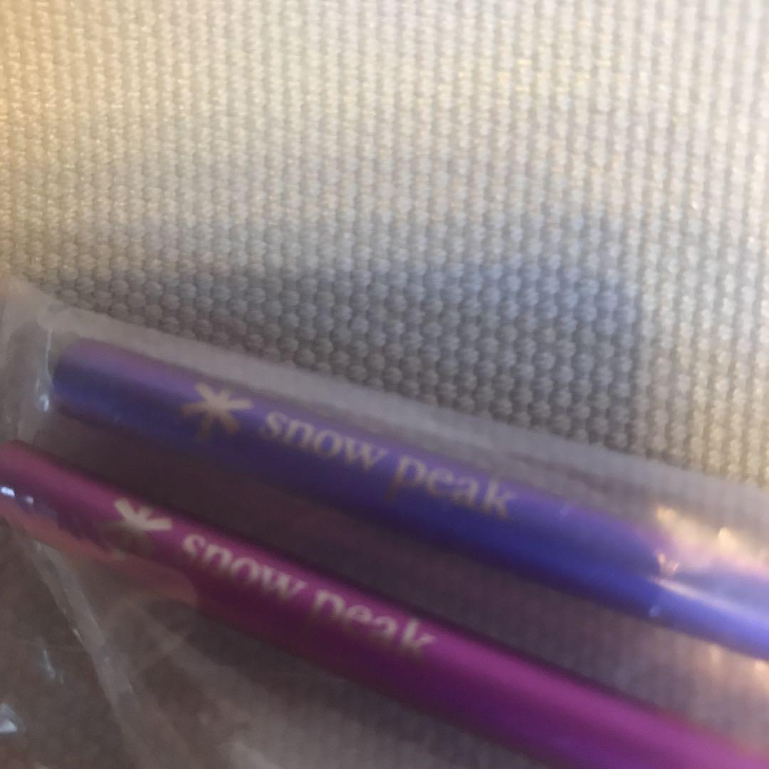 雪峰祭22春限定 チタン製ストローセットとLS白馬&嵐山限定チタン先割れスプーン