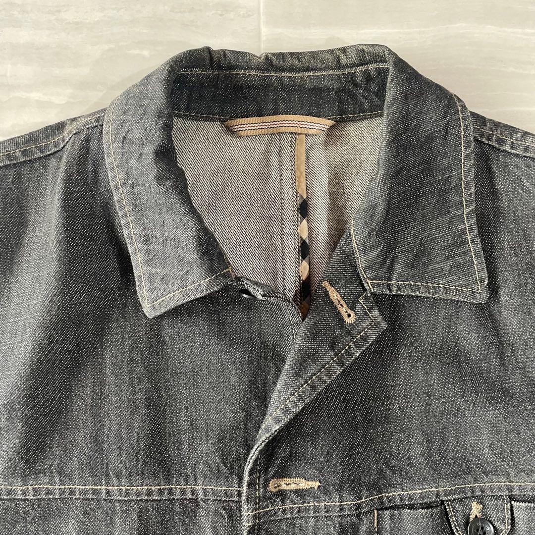 Burberry デニムジャケット XL カバーオール ノバチェック 三陽商会