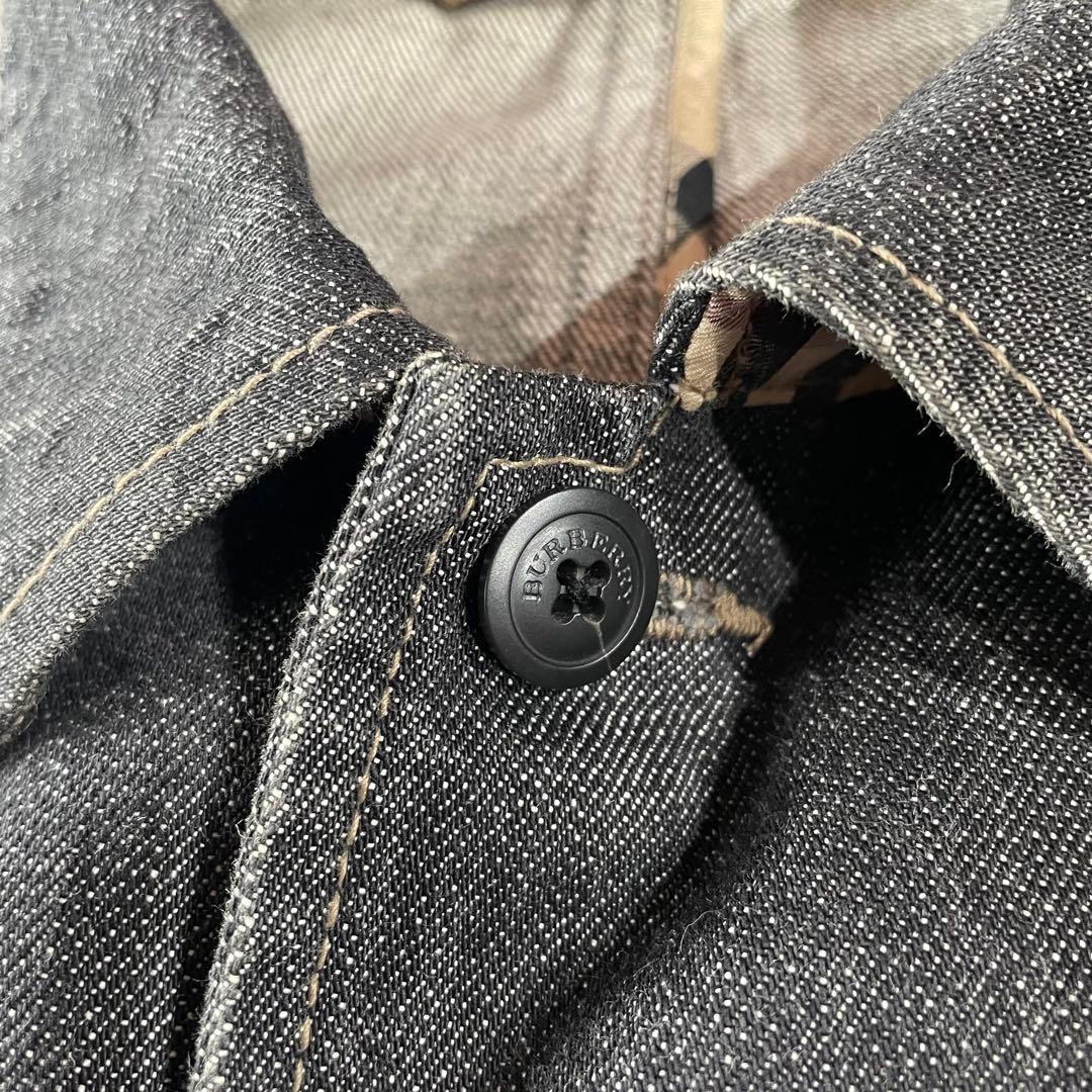 Burberry デニムジャケット XL カバーオール ノバチェック 三陽商会