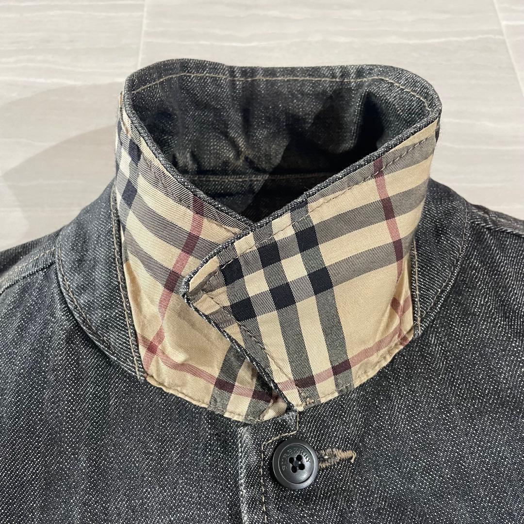 Burberry デニムジャケット XL カバーオール ノバチェック 三陽商会