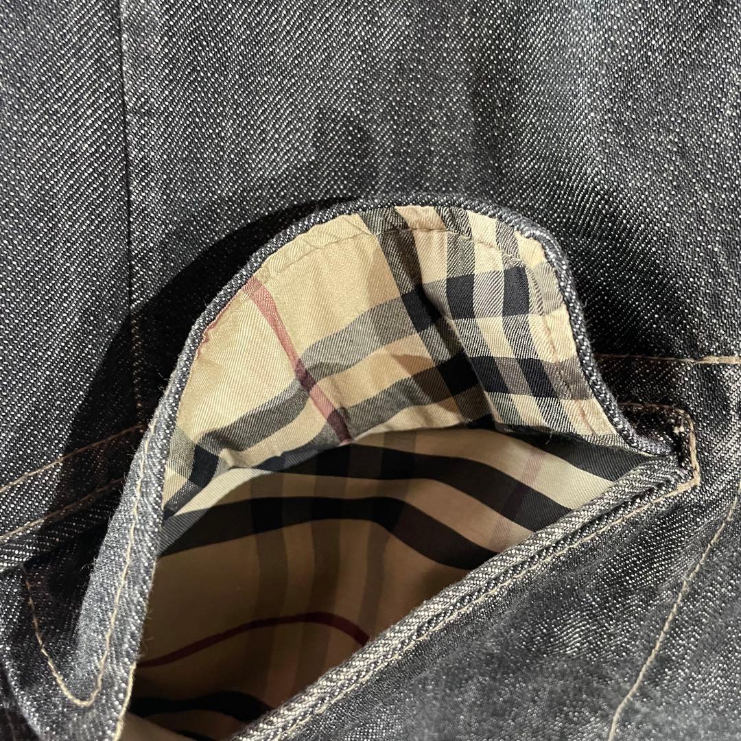 Burberry デニムジャケット XL カバーオール ノバチェック 三陽商会