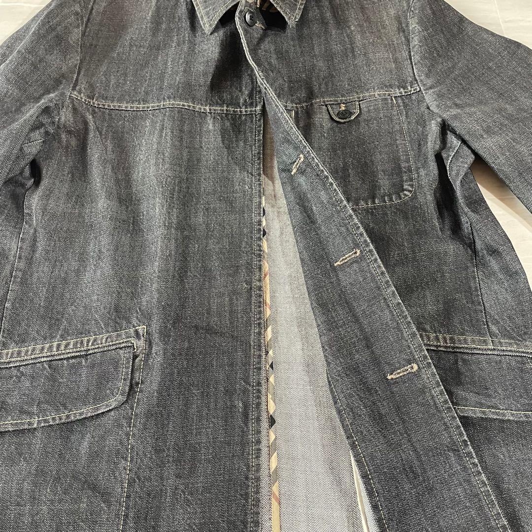 Burberry デニムジャケット XL カバーオール ノバチェック 三陽商会