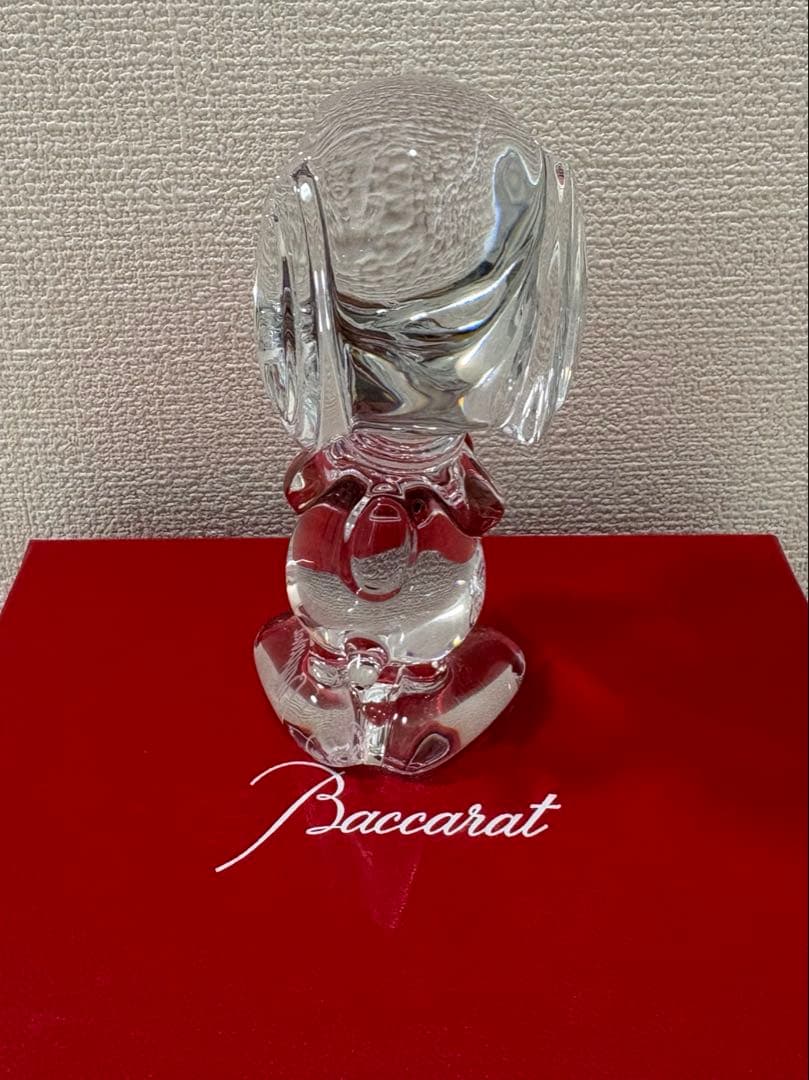 Baccarat ハート スヌーピー 置物