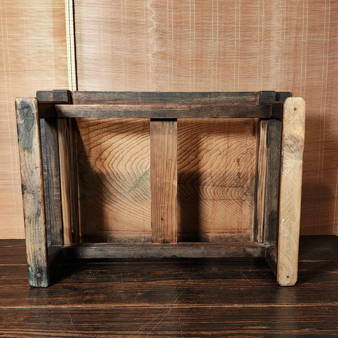 両引文机　小引き出し　座卓　ちゃぶ台　レトロ家具　　古家具