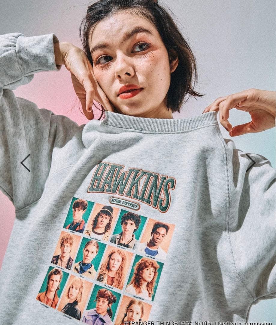 ニコアンド【STRANGERTHINGS】コラボアソートス ウェットプルオーバー