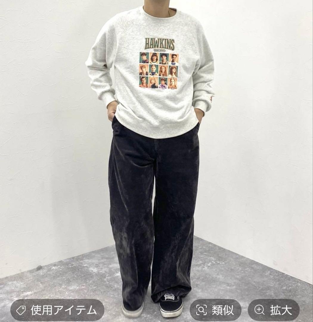 ニコアンド【STRANGERTHINGS】コラボアソートス ウェットプルオーバー