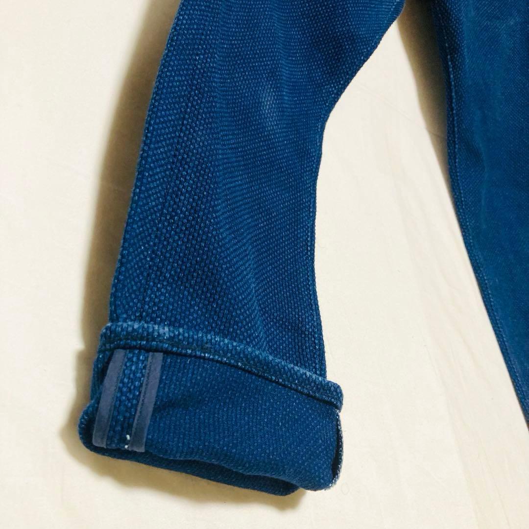 桃太郎ジーンズ W32 刺し子ナローテーラードパンツ M〜L相当 日本製