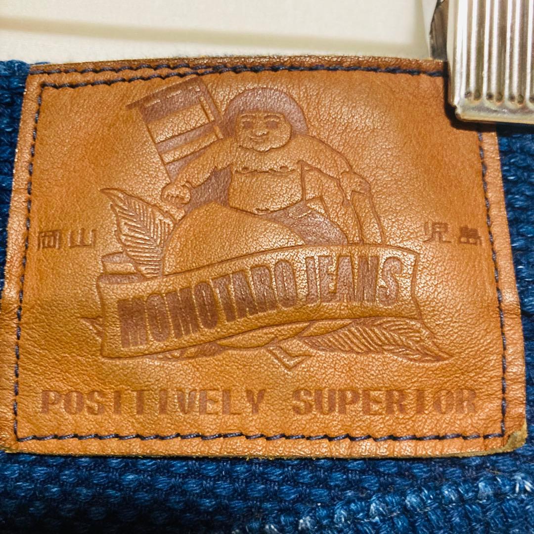 桃太郎ジーンズ W32 刺し子ナローテーラードパンツ M〜L相当 日本製