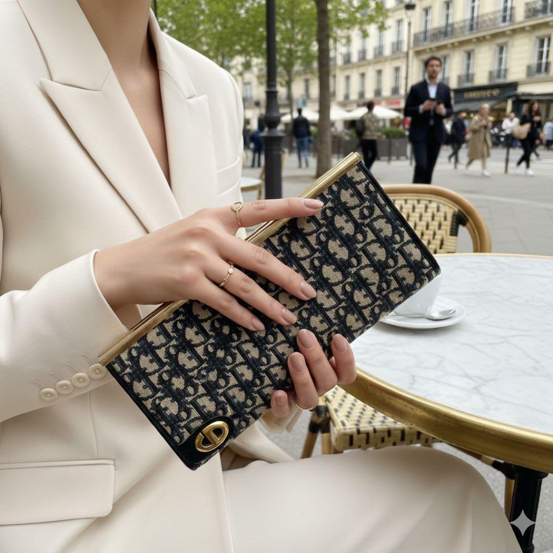 クリスチャン ディオール クラッチバッグ トロッター CDロゴ ヴィンテージ