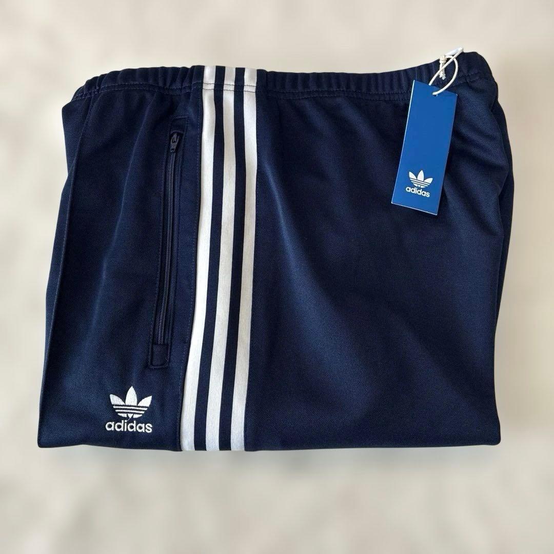 ✨新品 アディダス トラックパンツ ジャージ ネイビー ファイヤーバード 刺繍