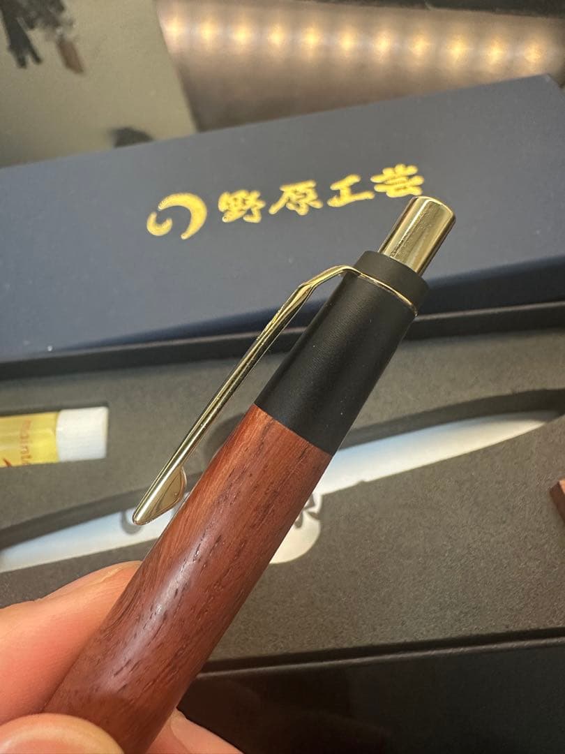 野原工芸 花梨 新型ボールペン 超美品