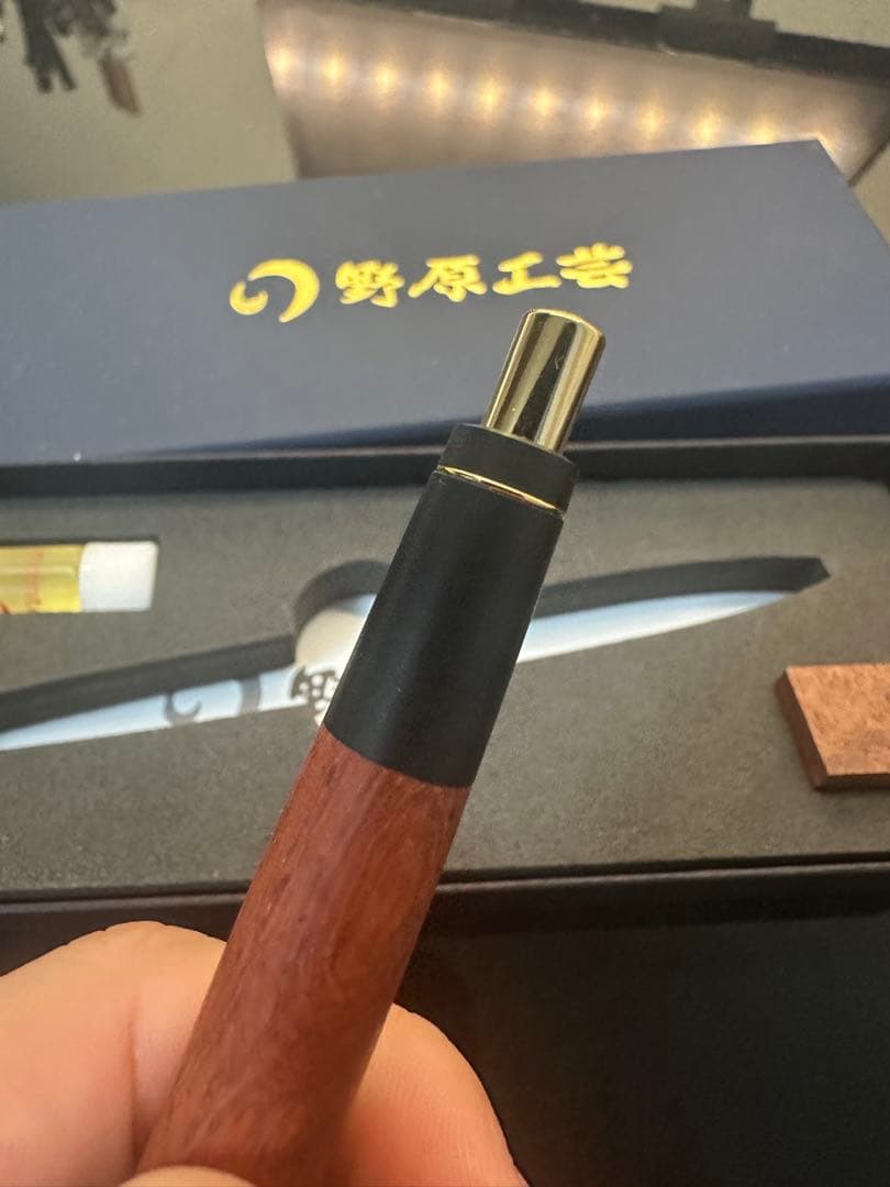野原工芸 花梨 新型ボールペン 超美品