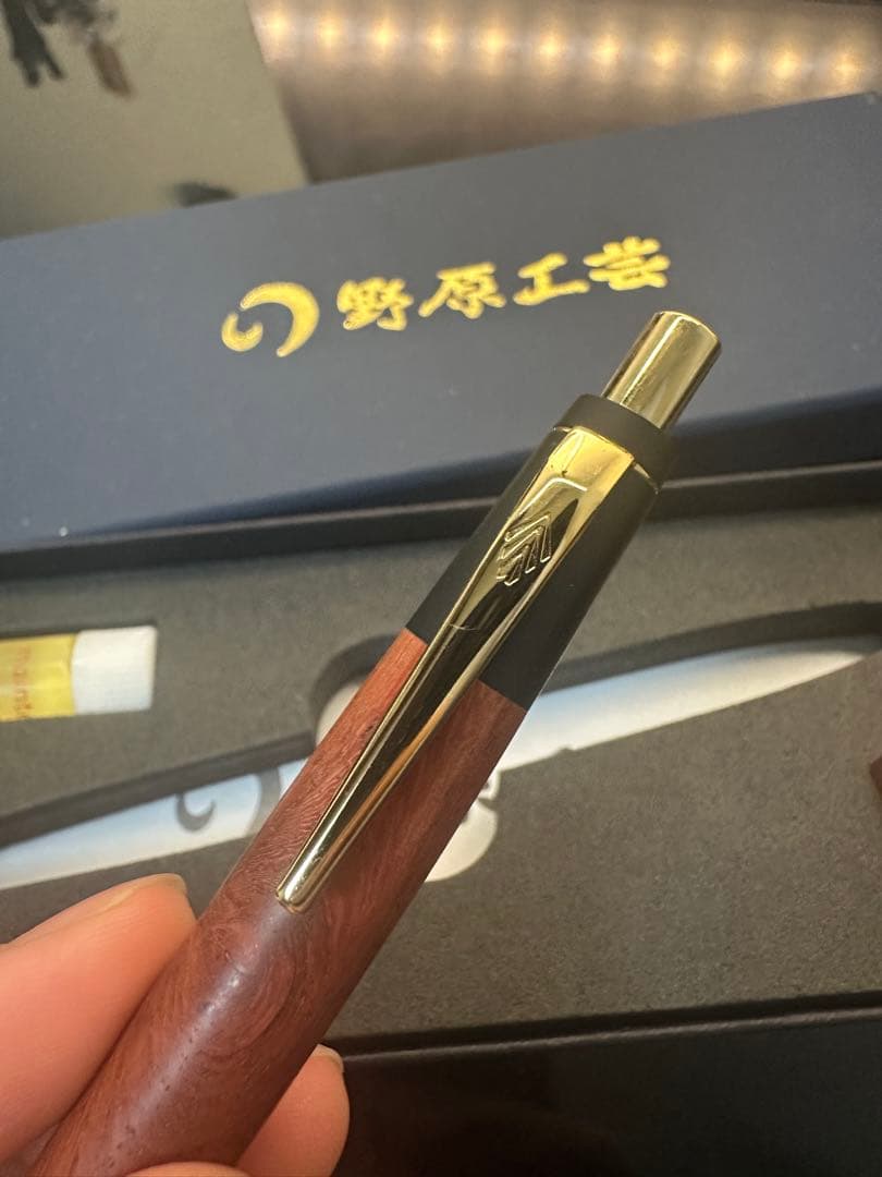 野原工芸 花梨 新型ボールペン 超美品