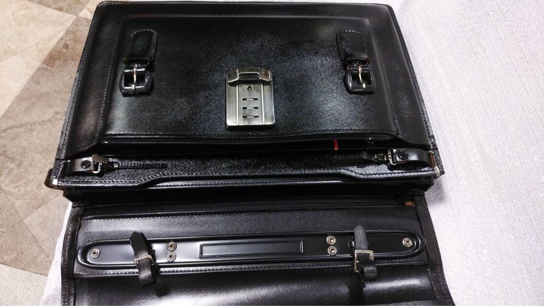 牛革製　学生鞄　レトロ　昭和　未使用品