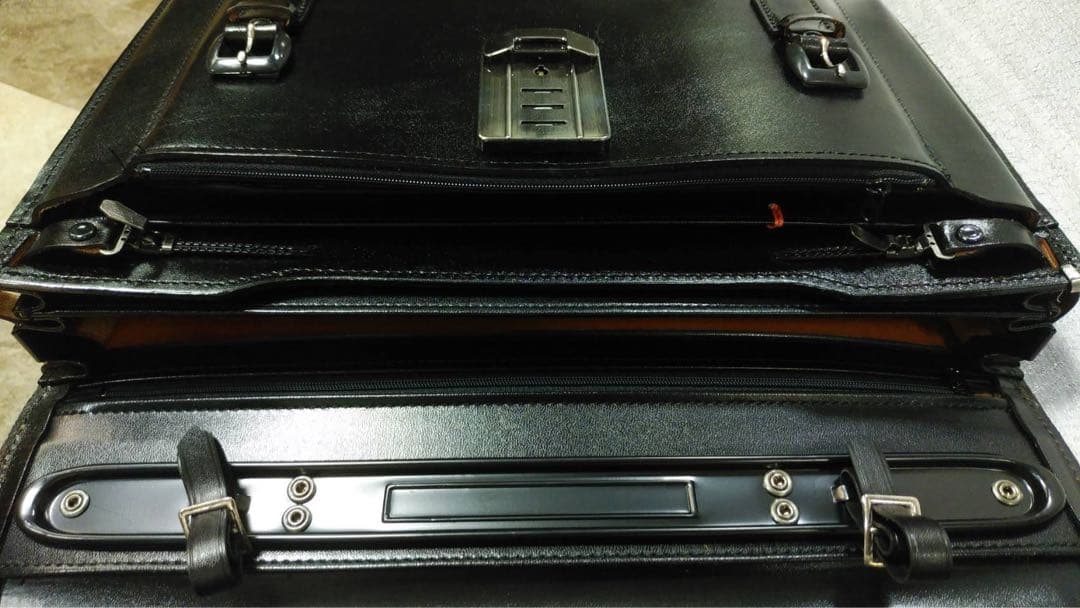 牛革製　学生鞄　レトロ　昭和　未使用品