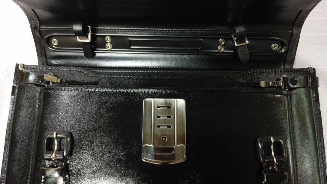 牛革製　学生鞄　レトロ　昭和　未使用品