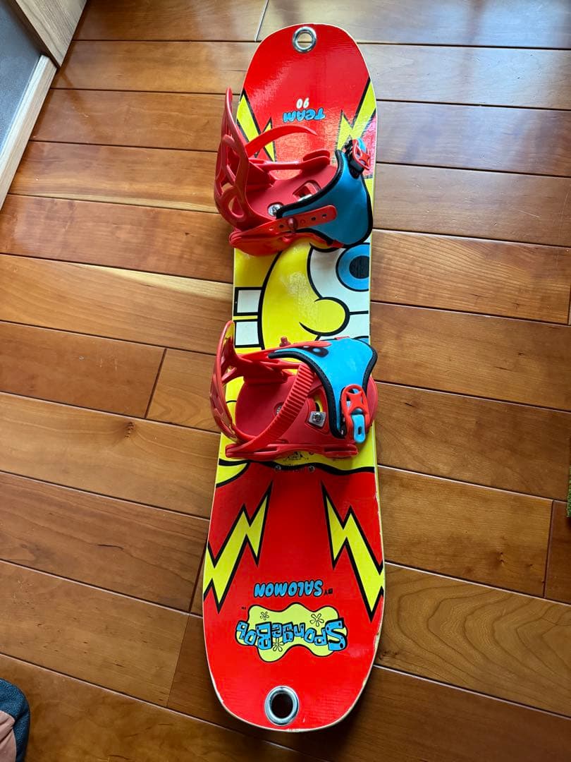 【ボード　ブーツ　ビンディング３点セット】　SALOMON スポンジ ボブ　90