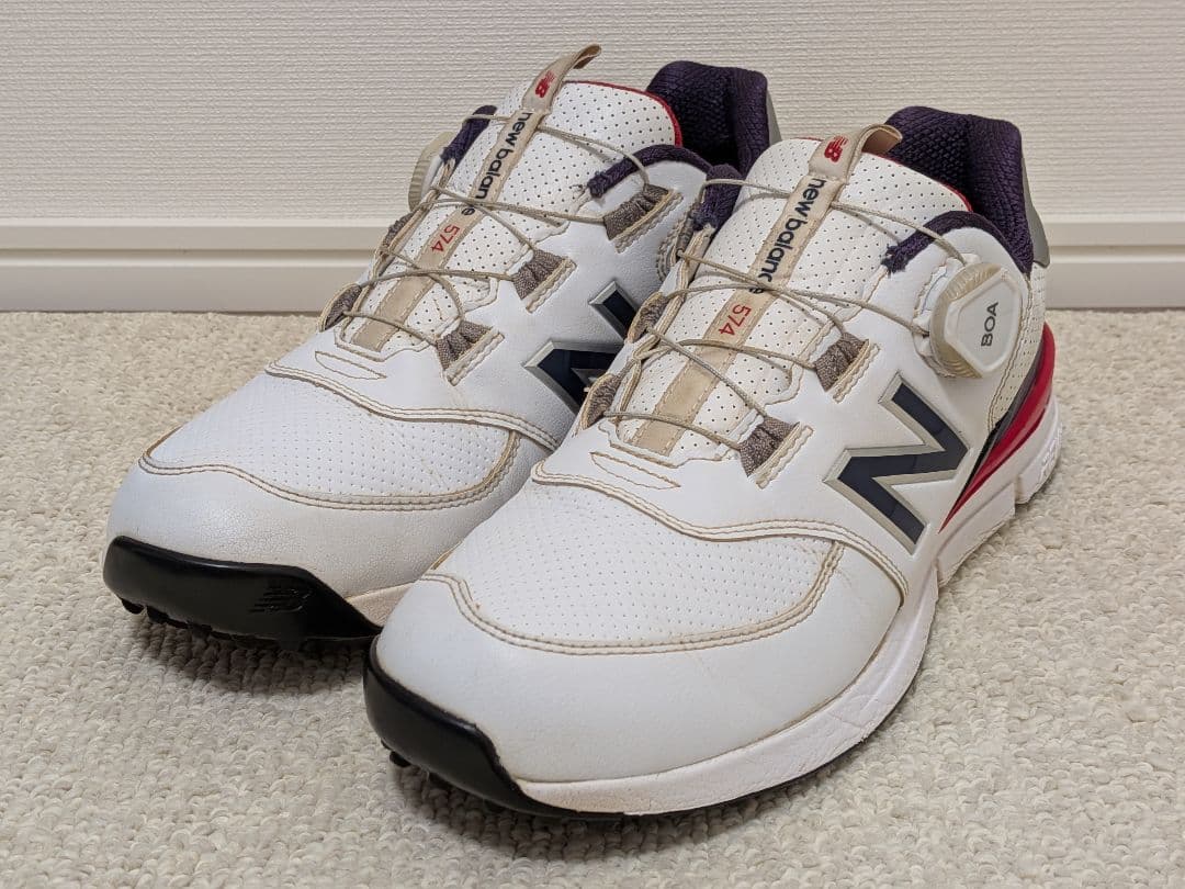 ニューバランス ゴルフシューズ 574BOAダイヤル式スパイクレス 26.5cm