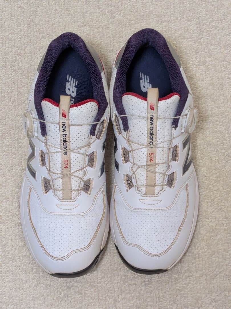 ニューバランス ゴルフシューズ 574BOAダイヤル式スパイクレス 26.5cm