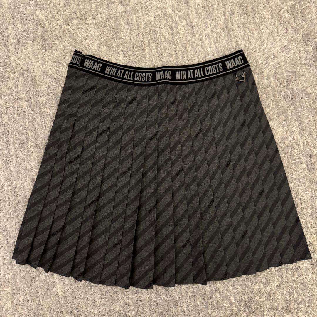 WAAC ワック プリーツ スカート パンツ Mサイズ グレー ゴルフ 新品