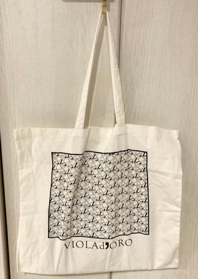 【美品】VIOLAd’ORO BIANCA トートバッグ S 2WAY 黒
