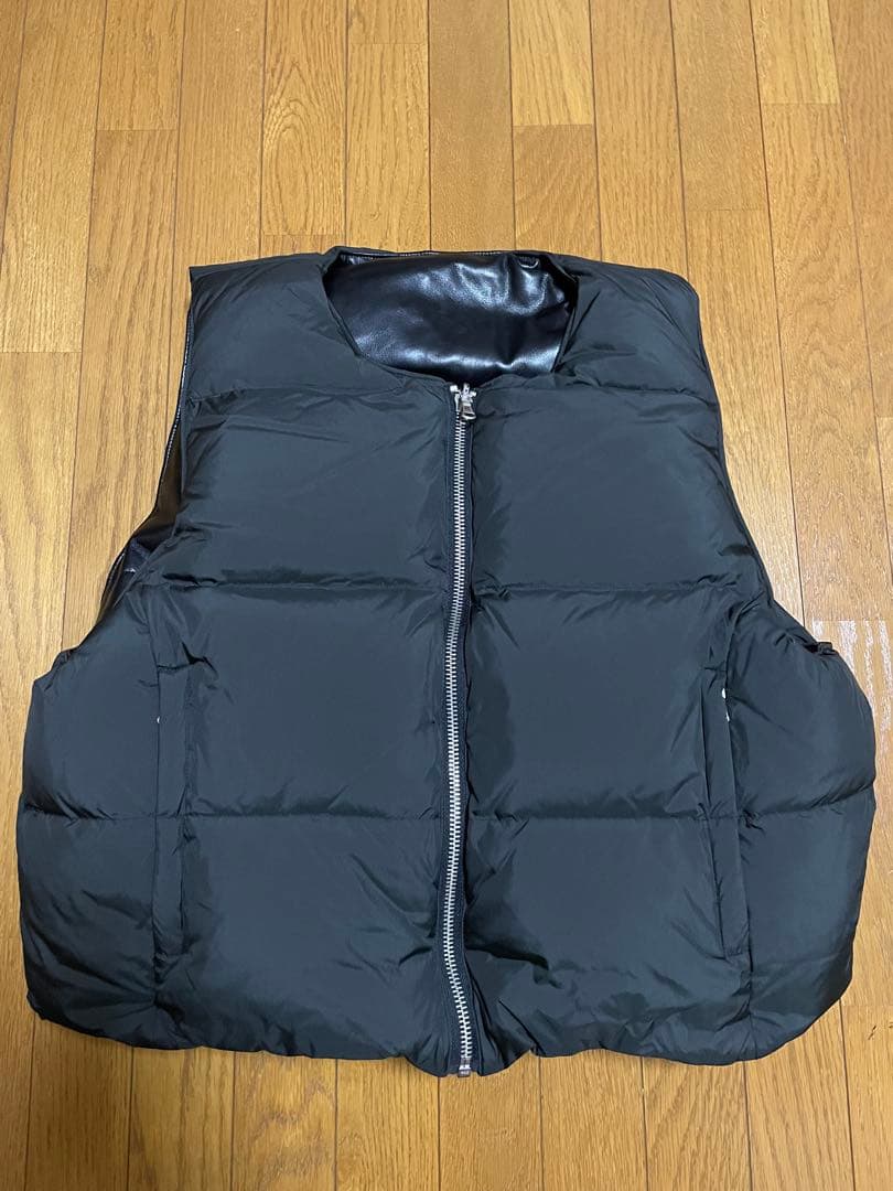 MLVINCE LIMONTA REVERSIBLE DOWN VEST 黒