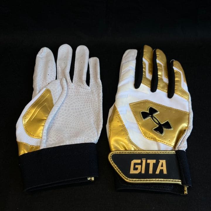 福岡ソフトバンクホークス柳田悠岐支給品アンダーアーマーバッティンググローブNPB