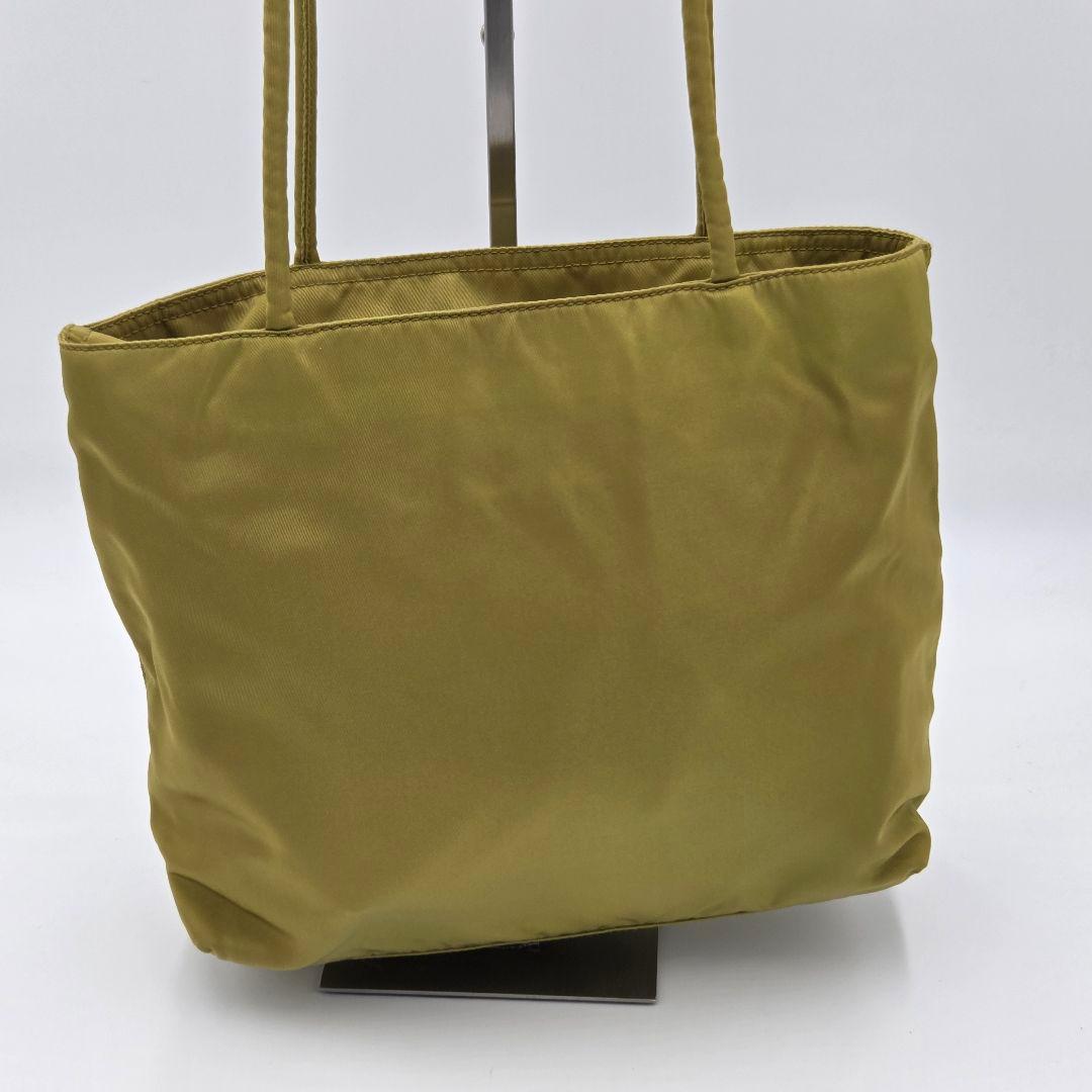 【美品】PRADA プラダ テスートナイロン　トートバッグ オリーブグリーン