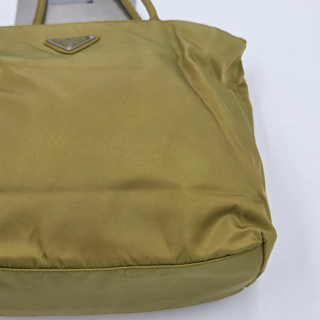 【美品】PRADA プラダ テスートナイロン　トートバッグ オリーブグリーン