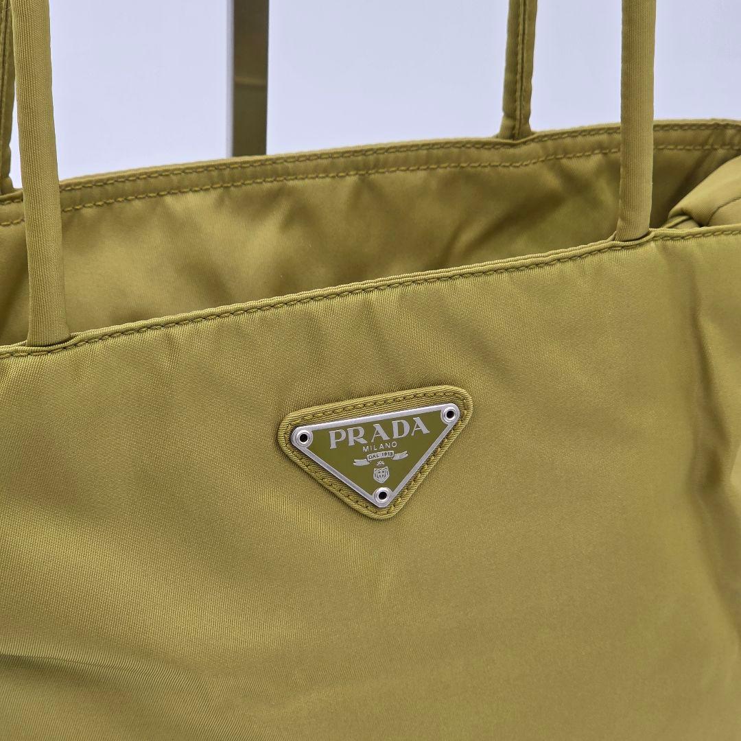 【美品】PRADA プラダ テスートナイロン　トートバッグ オリーブグリーン