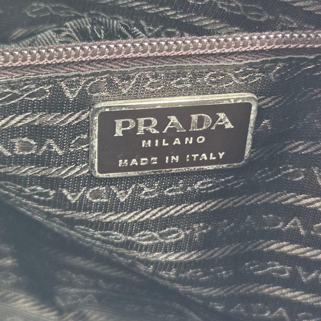 【美品】PRADA プラダ テスートナイロン　トートバッグ オリーブグリーン
