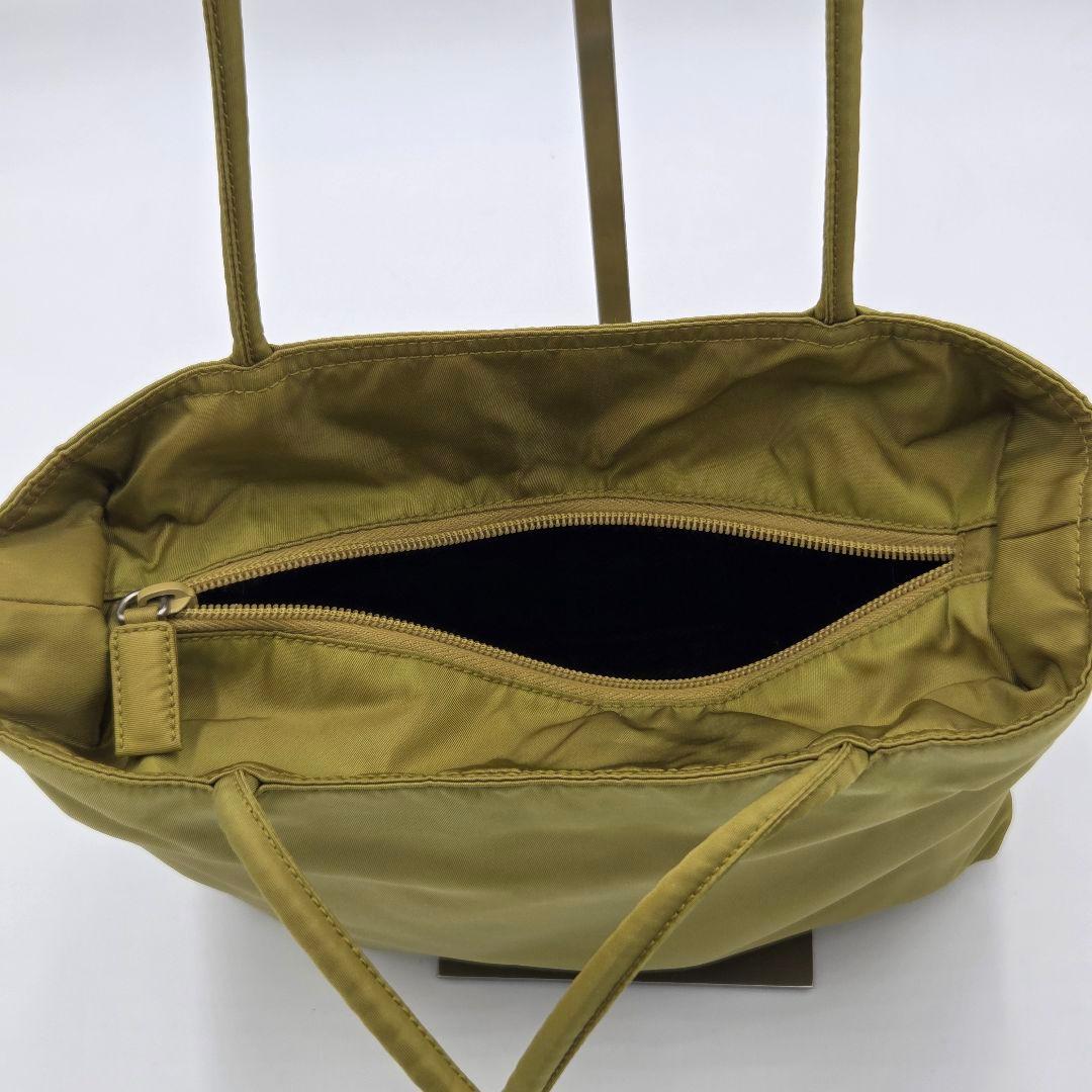 【美品】PRADA プラダ テスートナイロン　トートバッグ オリーブグリーン