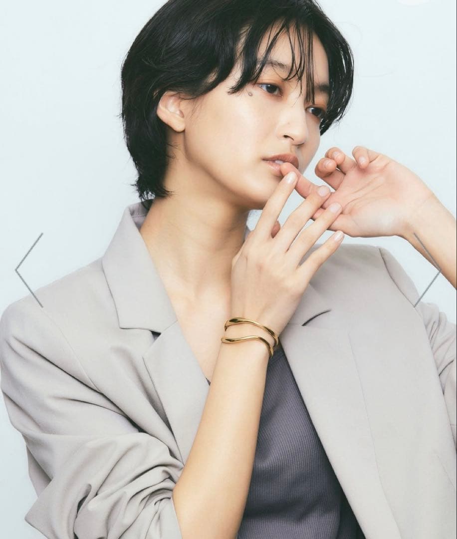 Jouete ダブルラインバングル ゴールド ニッケルフリー 美品