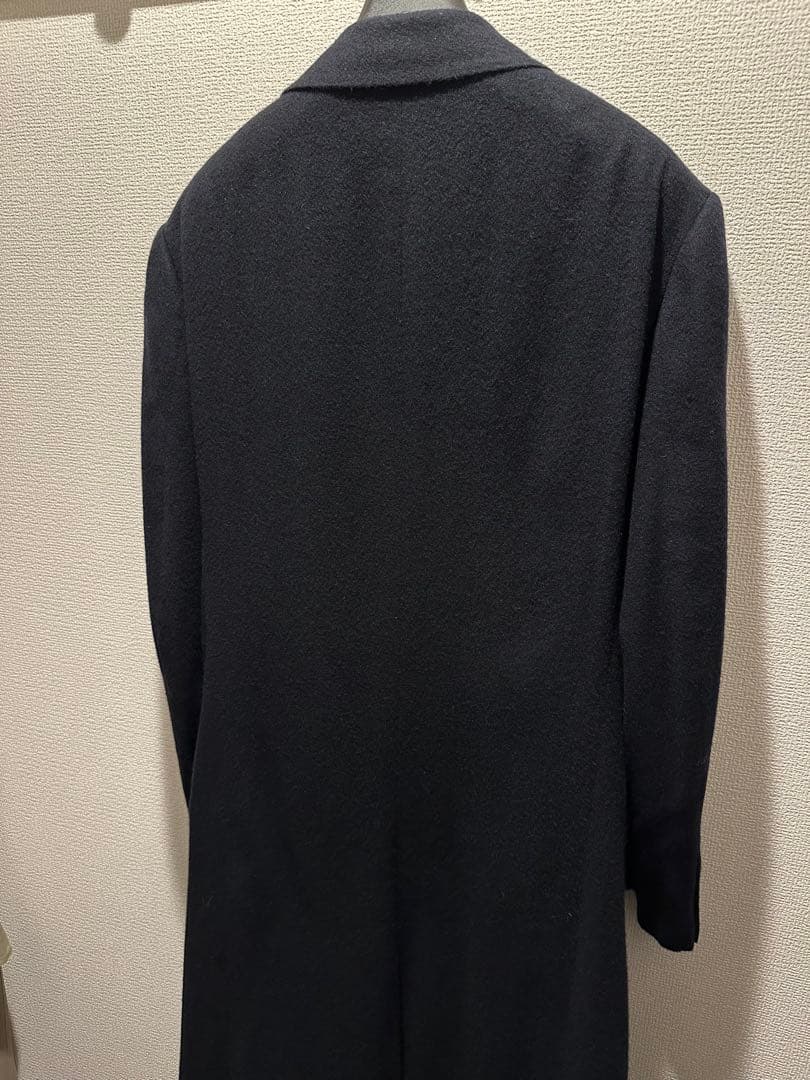 未使用品 COMOLI 22aw カシミヤダブルチェスターコート ネイビー　2