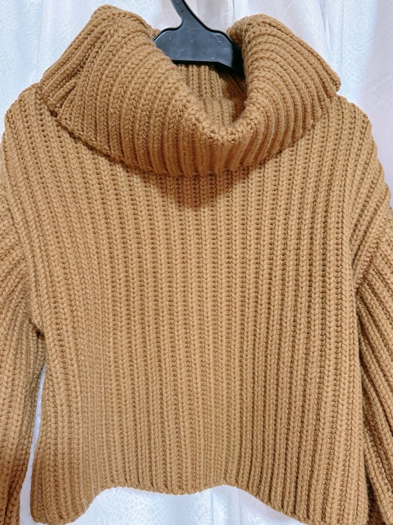 sheller シェリエ ニット　セーター　キャメル