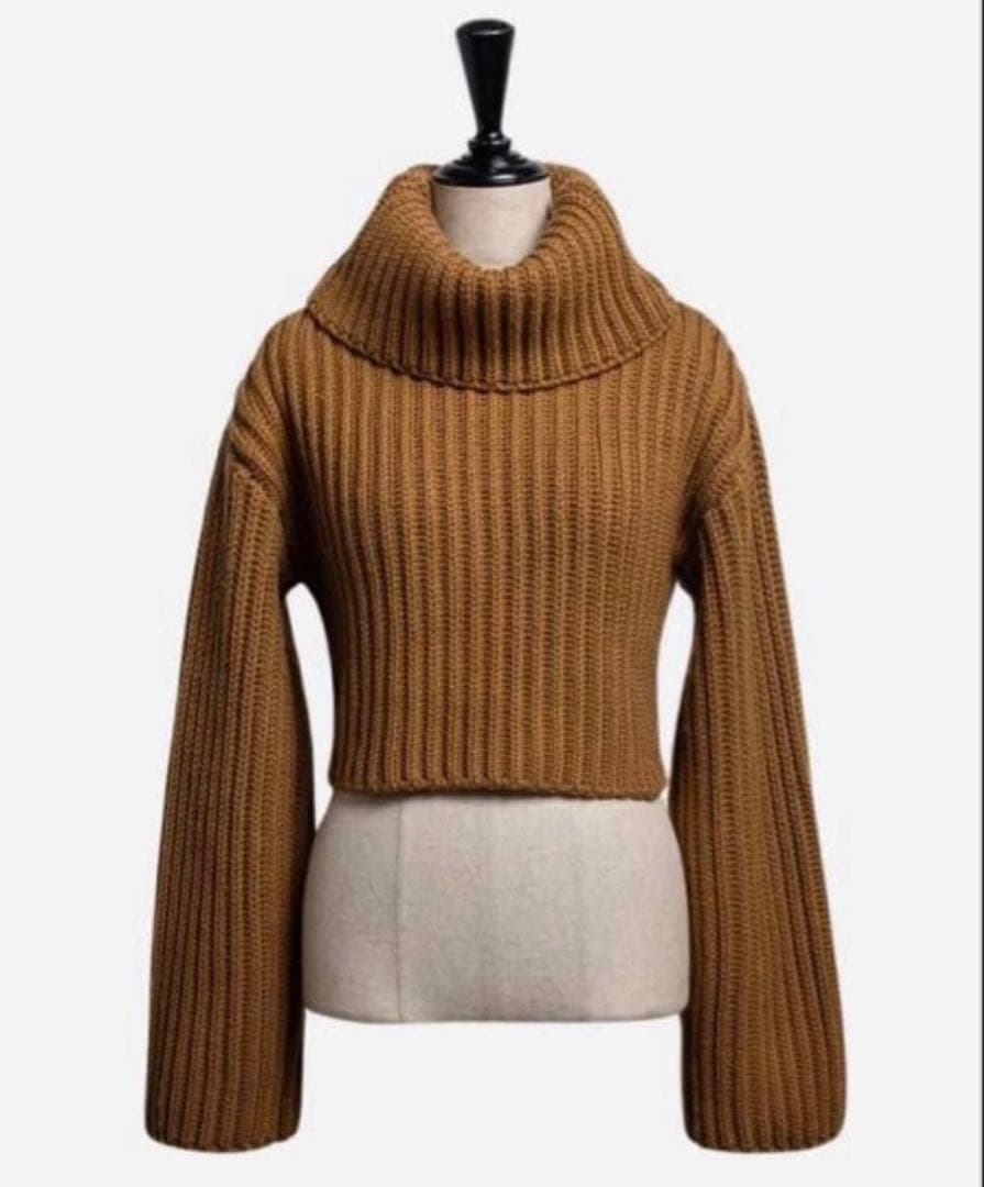 sheller シェリエ ニット　セーター　キャメル