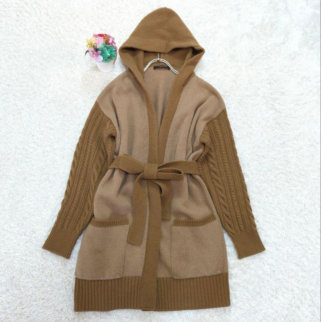 MaxMaraバージンウール100％★柔らかニットカーディガン★