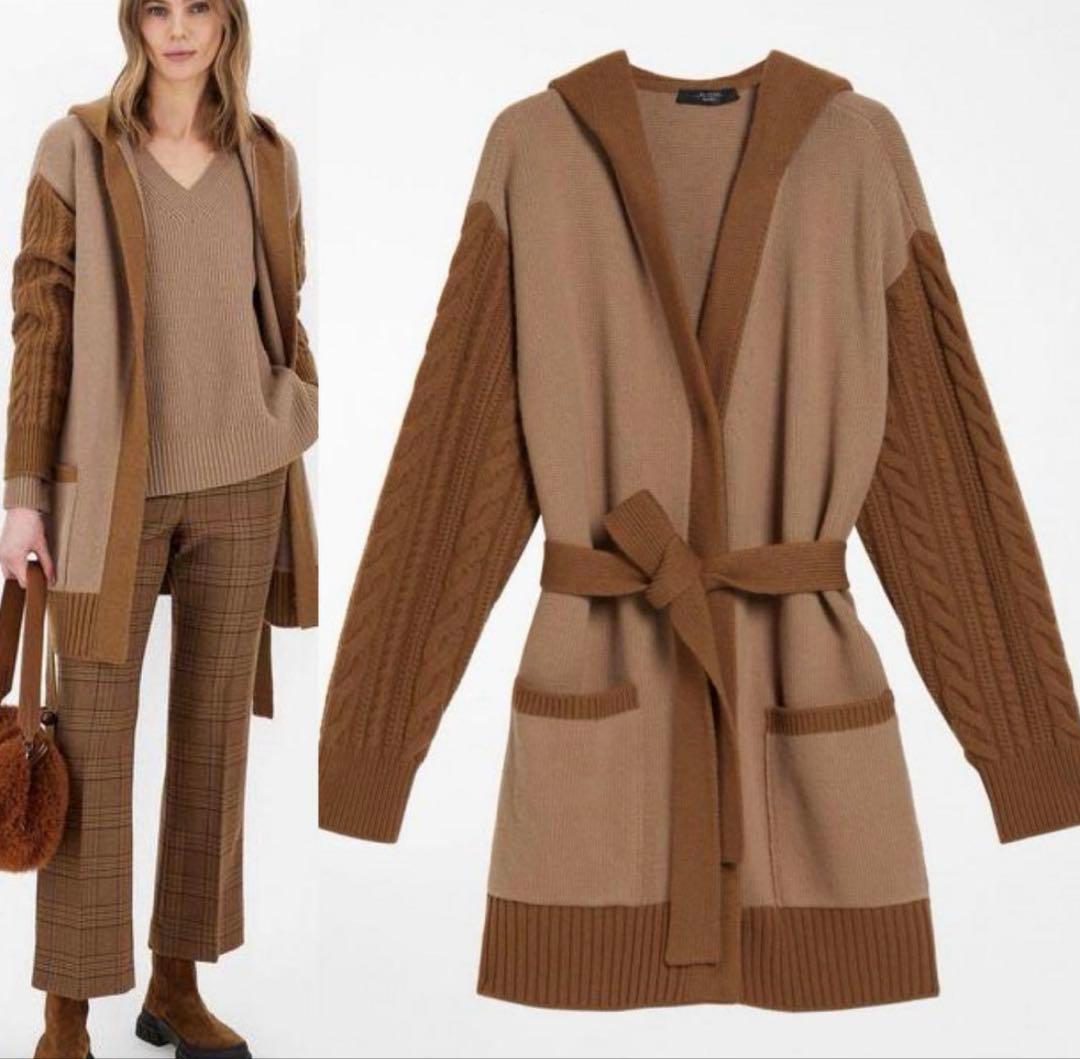 MaxMaraバージンウール100％★柔らかニットカーディガン★