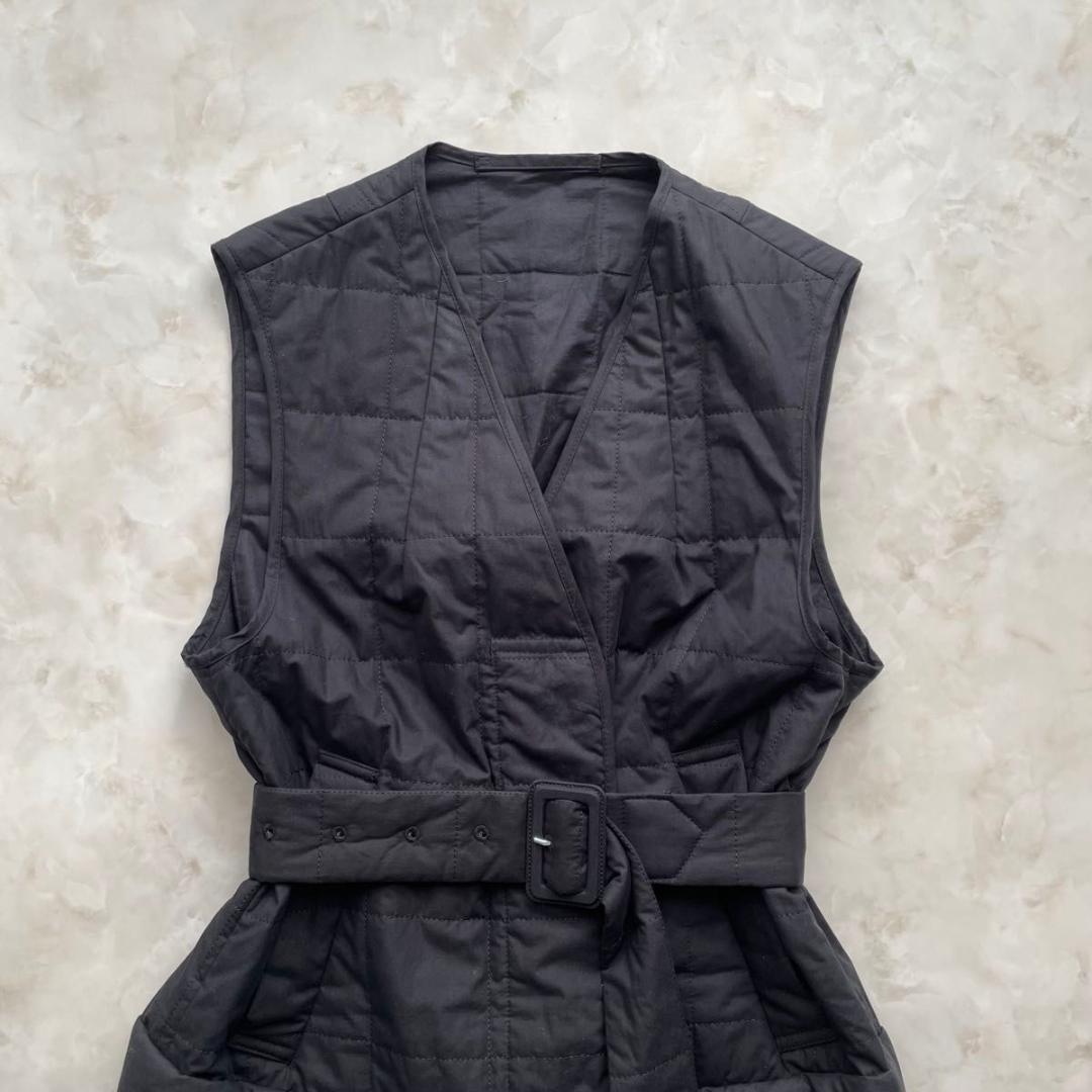 【美品】DRIES VAN NOTEN キルティングダウンロングベスト XS