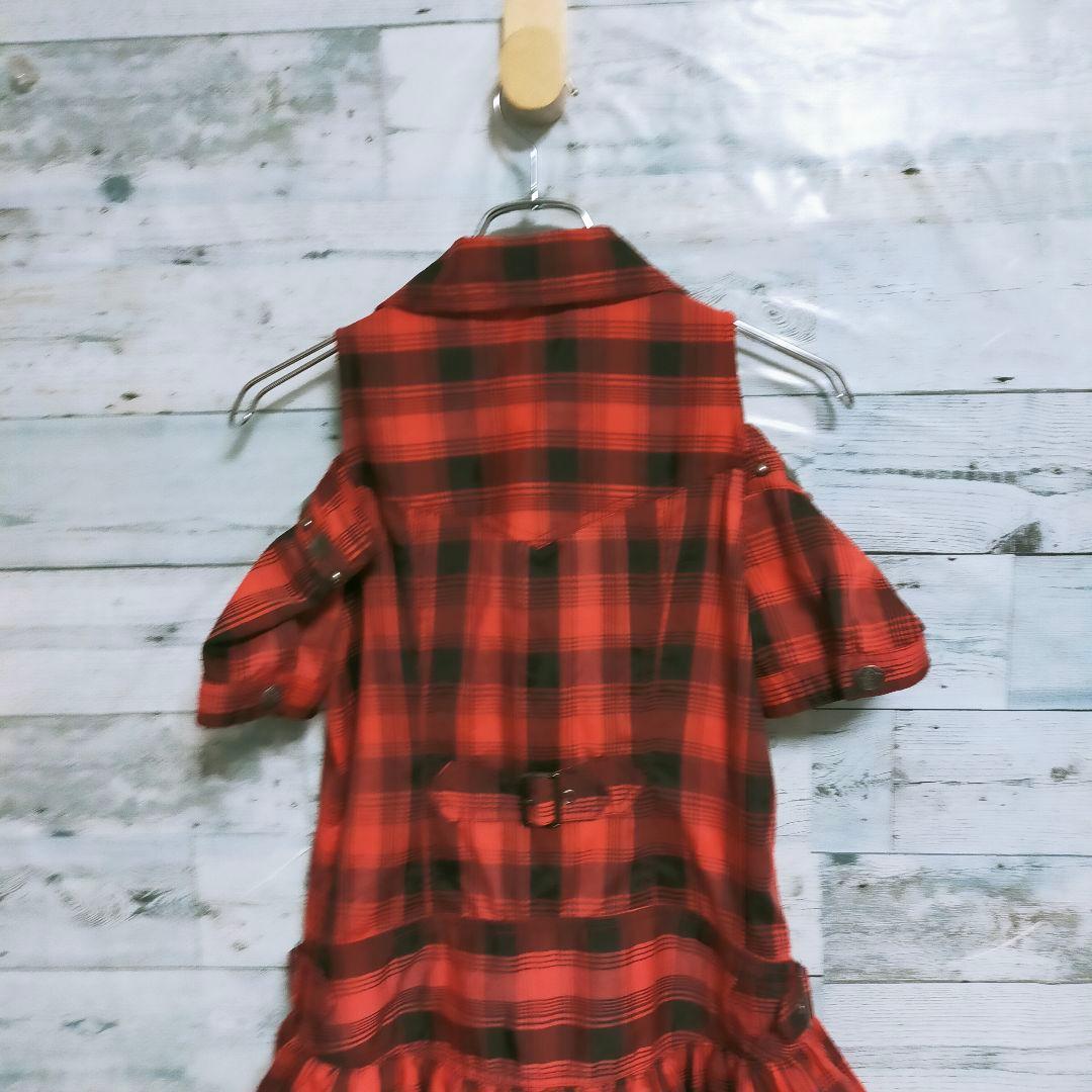 ALGONQUINS アルゴンキン チェック ワンピース ロック フリル