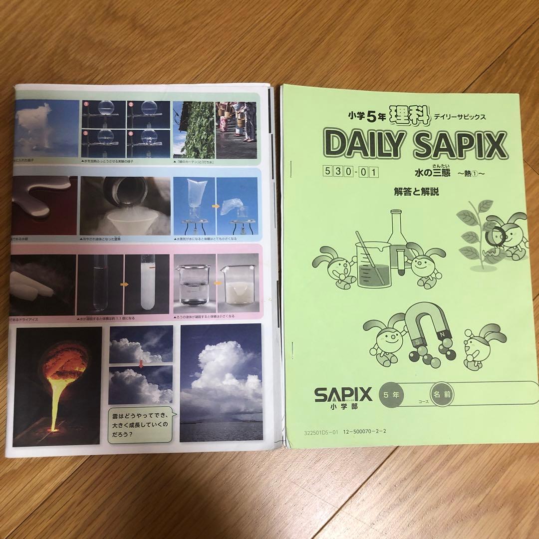 sapix 2022年度5年生　4教科テキストフルセット