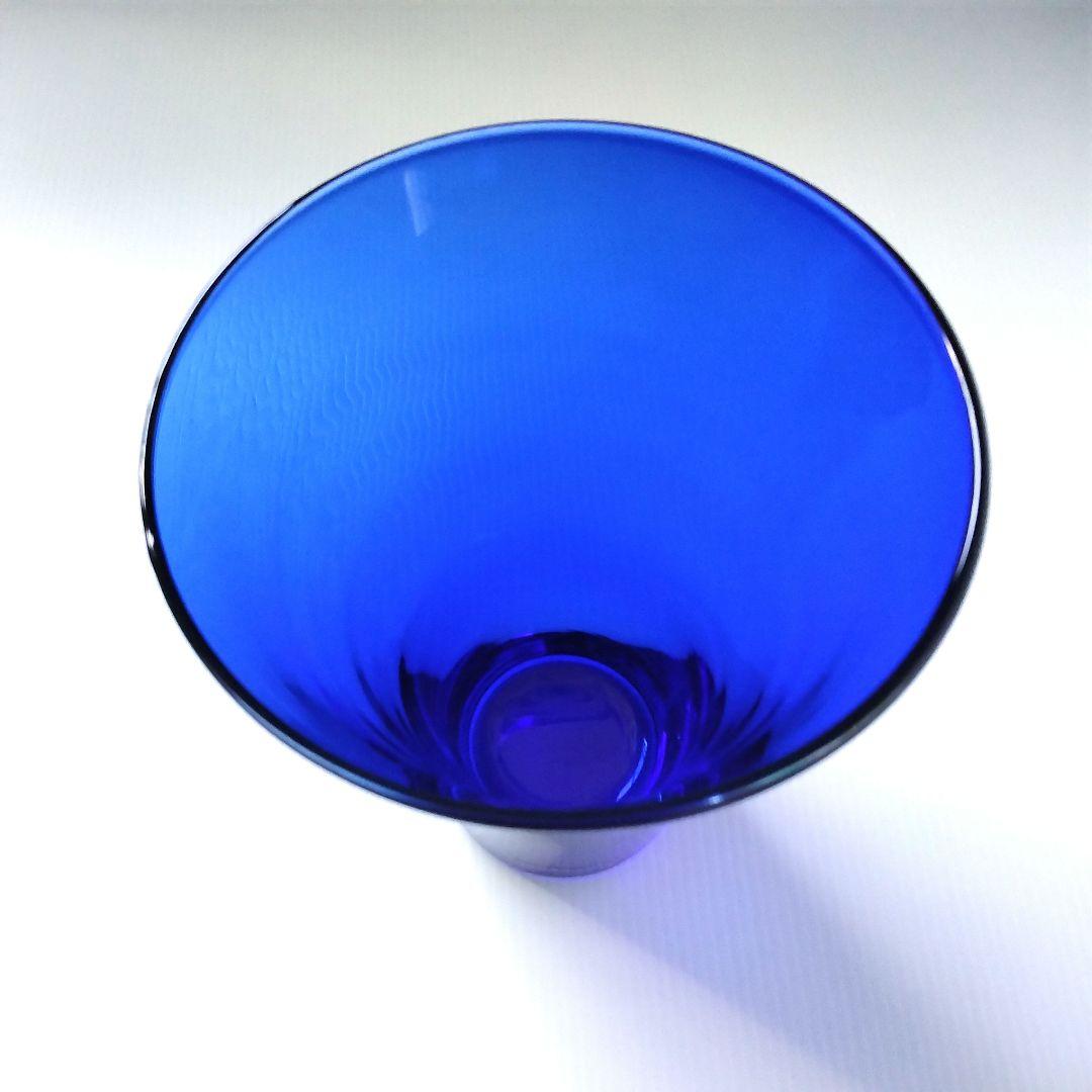 LSA エルエスエー フラワーベース ガラス 花器 花瓶 ブルー コバルトブルー