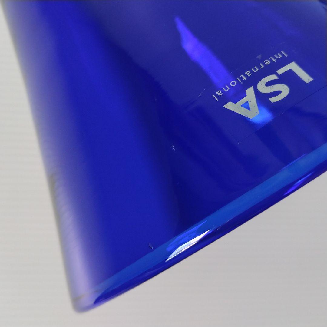 LSA エルエスエー フラワーベース ガラス 花器 花瓶 ブルー コバルトブルー