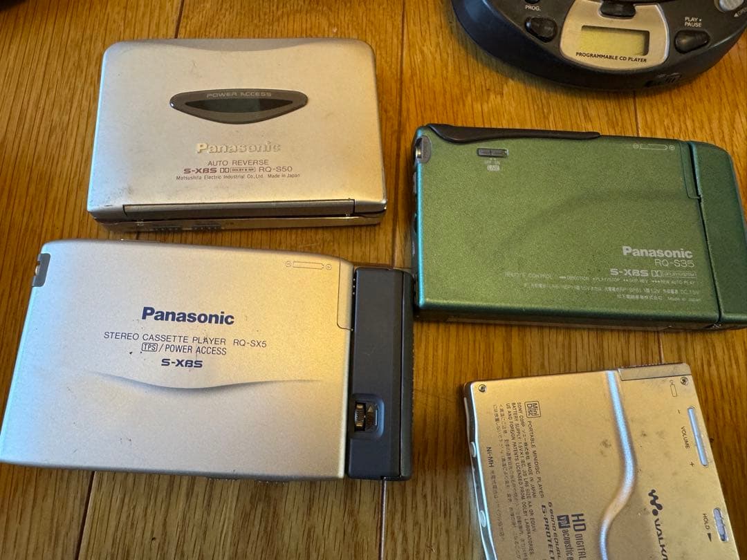 ポータブルCD プレーヤー　MD カセットテープ　panasonic まとめて